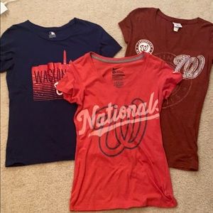 Lot of women’s Washington Nationals t-shirts
